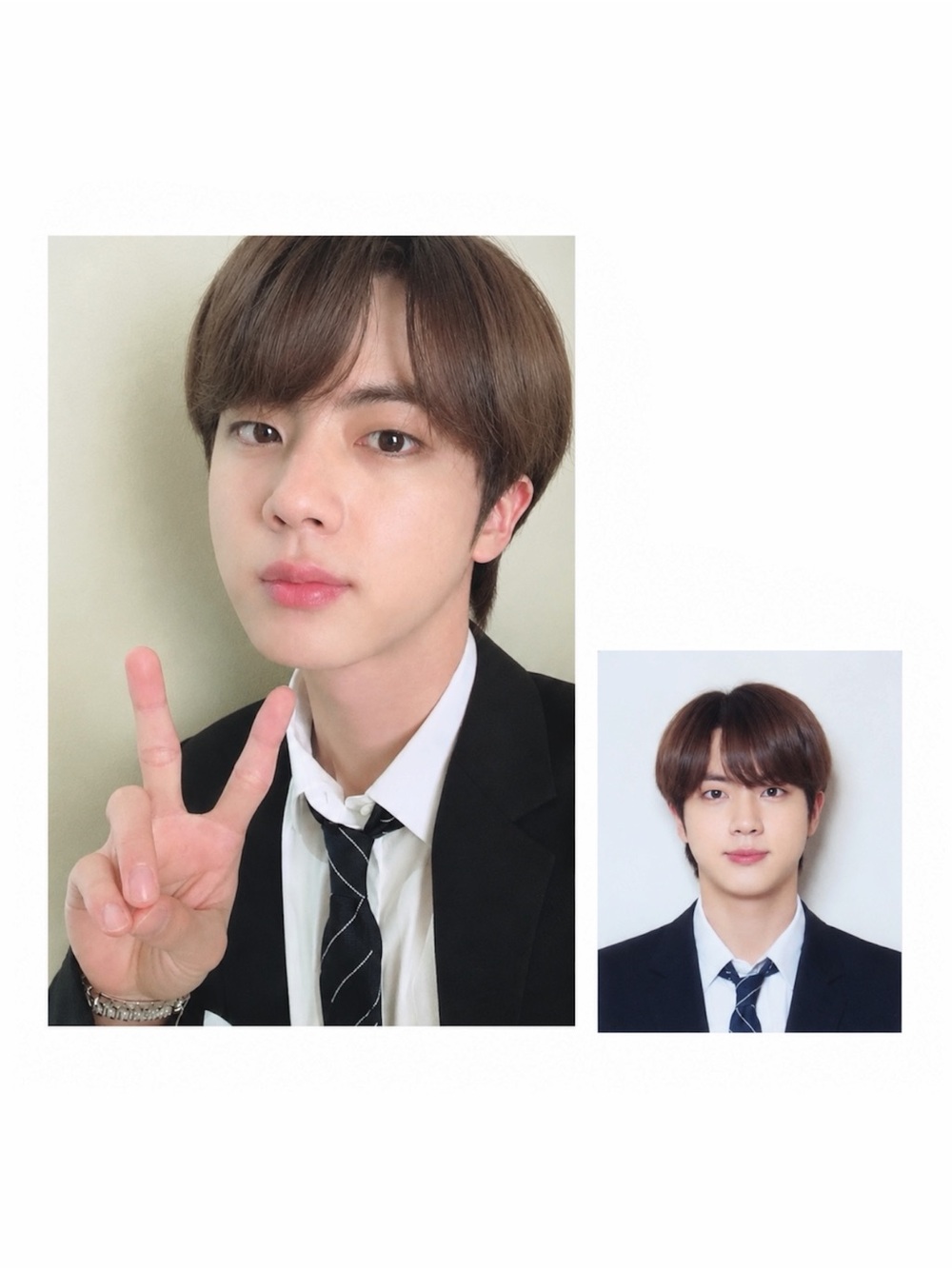 BTS GLOBAL OFFICIAL FANCLUB ARMYMEMBERSHIP KIT V3 JIN PHOTOCARD + ID PHOTO